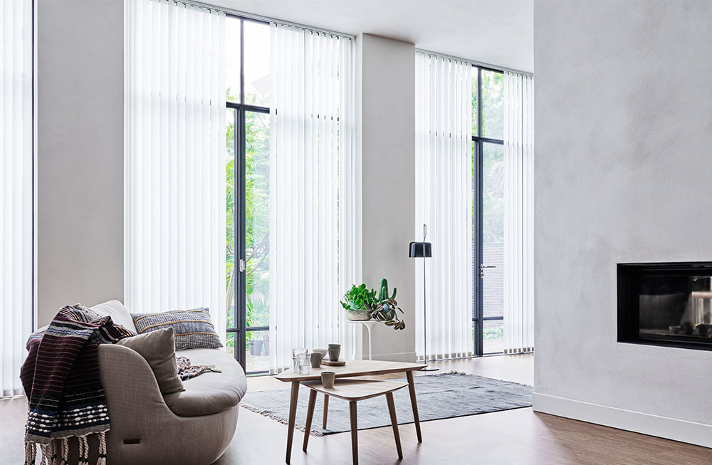 Binnenzonwering verticale jaloezieën